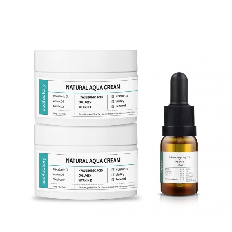 <font color=#4aada8><b>★SALE★</b></font><br/>프리미엄 네추럴 수분크림 베이스 2개+미백 펩타이드 10ml